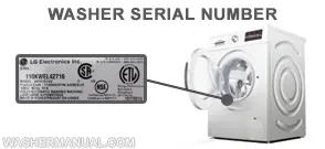 Where to Find Serial Number on Washer